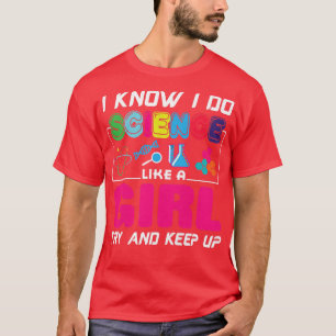 T-shirt Je sais que je fais de la science comme une fille