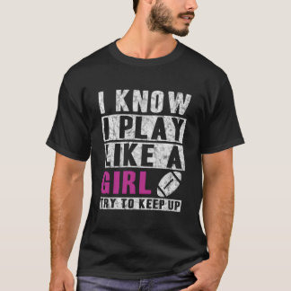 T-shirt Je sais que je joue comme un footballeur, essayez
