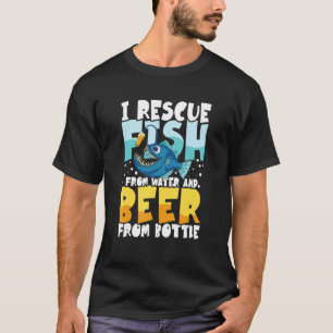 T-shirt Je sauve des poissons de l'eau et citations drôles