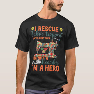 T-shirt Je sauve le tissu piégé dans la boutique de courte