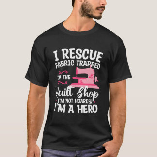 T-shirt Je sauve le tissu piégé dans la boutique de courte