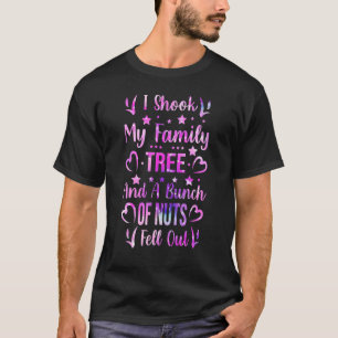 T-shirt Je secoue mon arbre généalogique et un tas de noix