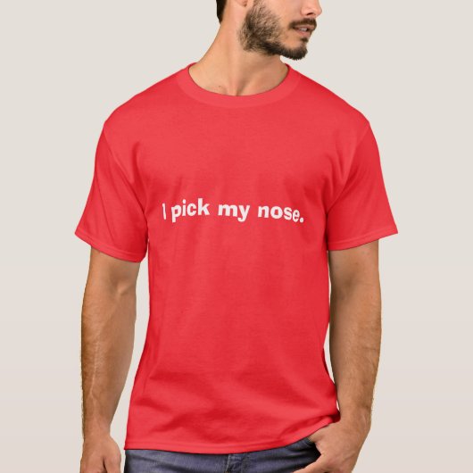 T-shirt Je sélectionne mon nez (Devant)