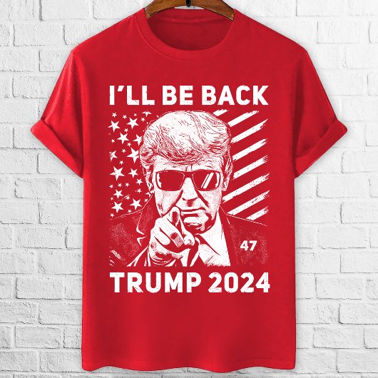 T-shirt Je serai de retour Trump 2024 pro trump
