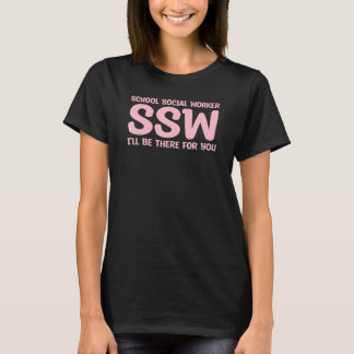 T-shirt Je serai là pour vous de retour à l'école travaill