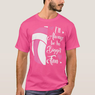 T-shirt Je serai toujours son plus grand fan de volley-bal