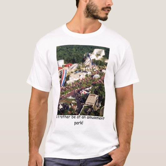 T-shirt Je serais plutôt à une chemise de parc (Devant)