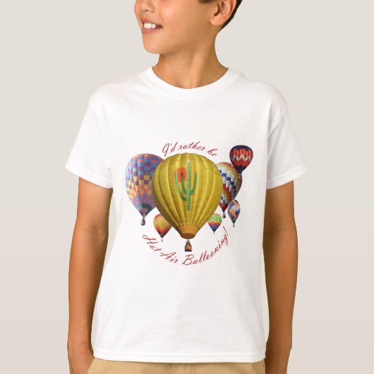 T-shirt Je serais plutôt air chaud montant en ballon ! ! ! (Devant)