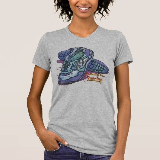 T-shirt Je serais plutôt les baskets courants de _ (Devant)