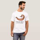 T-shirt Je serais un python de sang (Devant entier)