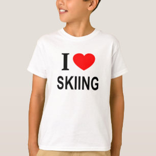 T-SHIRT JE ❤️ SKI J'AIME LE SKI J'AIME LE SKI