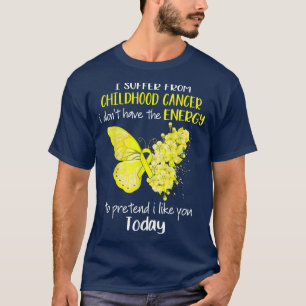 T-shirt Je Souffre Du Papillon De Sensibilisation Au Cance