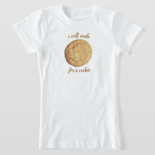 T-Shirt je sourirai pour un biscuit
