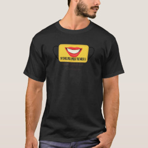 T-shirt Je souris sous le masque et je t'embrasse dans mon