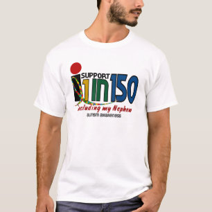 T-shirt Je soutiens 1 dans 150 et ma SENSIBILISATION SUR