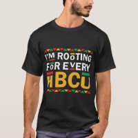 Je soutiens chaque chemise HBCU, Africaine América