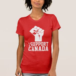 T-shirt Je soutiens le Canada - Fière Canadien