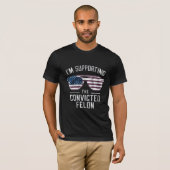 T-shirt Je soutiens le condamné Felon Pro Trump 2024 (Devant entier)