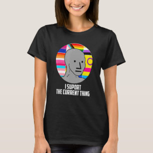 T-shirt Je Soutiens Le Mème De Choses Actuel Idahobit Lgbt