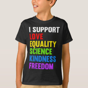 T-shirt Je soutiens l'égalité de l'amour Science Droits de