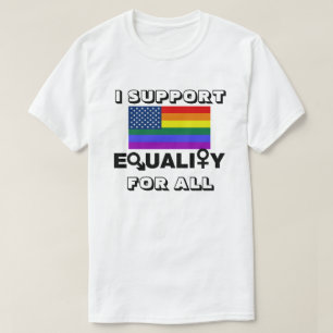T-SHIRT JE SOUTIENS L'ÉGALITÉ POUR TOUS