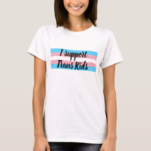 T-shirt Je soutiens les enfants trans