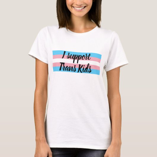 T-shirt Je soutiens les enfants trans (Devant)