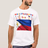 T-shirt Je soutiens les Philippines en mer des Philippines (Devant)