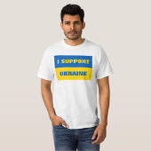 T-SHIRT JE SOUTIENS L'UKRAINE (Devant entier)