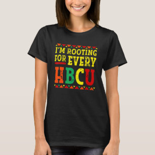 T-shirt Je soutiens pour chaque HBCU African Pride Black S