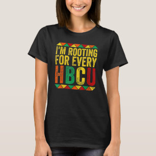 T-shirt Je soutiens pour chaque HBCU Black History Mois Pr
