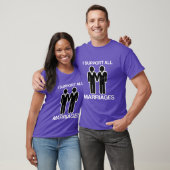 T-SHIRT JE SOUTIENS TOUS LES MARIAGES ÉGALEMENT GAIS - (Unisexe)