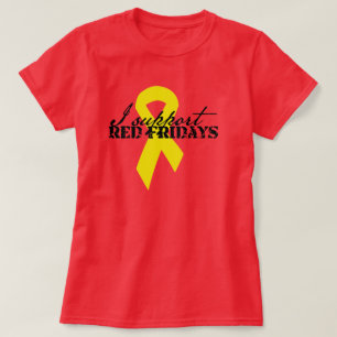 T-shirt Je soutiens vendredi rouge
