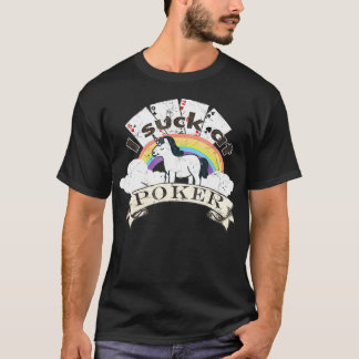 T-shirt Je suce au poker Châtiment chemise pour pari côté
