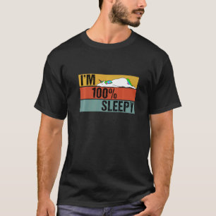 T-shirt Je suis 100% Sleepy Unicorn Lazy Joke
