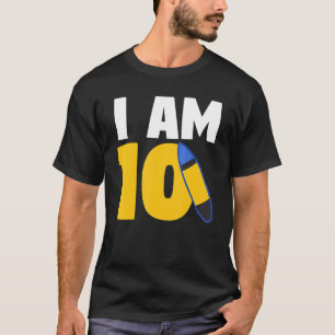 T-shirt Je Suis 10 Surfboard Dixième Anniversaire Surfboar