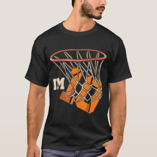 T-shirt Je Suis 10 Thème De Basket-Ball Fête D'Anniversair