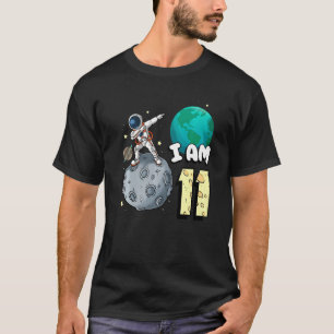 T-shirt Je Suis 11 Astronaute Spatiale Kid Moon Walker 11e