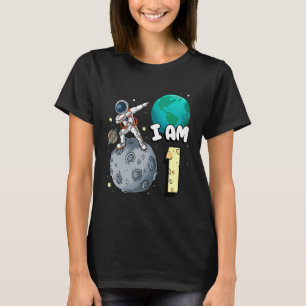 T-shirt Je suis 1 astronaute spatiale Kid Moon Walker 1er 