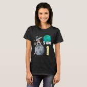 T-shirt Je suis 1 astronaute spatiale Kid Moon Walker 1er (Devant entier)