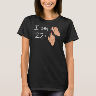 T-shirt Je Suis 22 + 1 Chemise À Doigt Moyen Je Suis 22 Pl