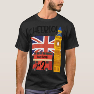 T-shirt Je suis 2 2e anniversaire British London Theme Uni