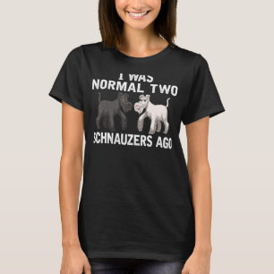 T-shirt Je Suis 2 Schnauzers Passé Normal Schnauzers Chien
