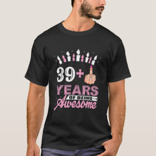 T-shirt Je Suis 39 Plus 1 Drôle 40E Anniversaire Bougie C
