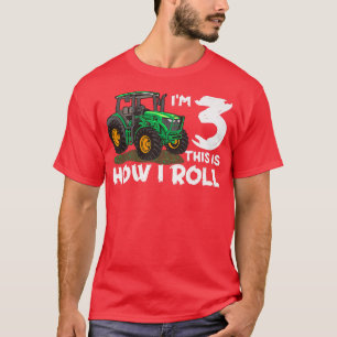 T-shirt Je suis 3ème C'est comme ça que je roule ferme tra