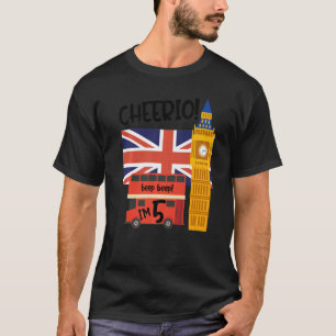 T-shirt Je suis 5 5ème Anniversaire British London Thème U