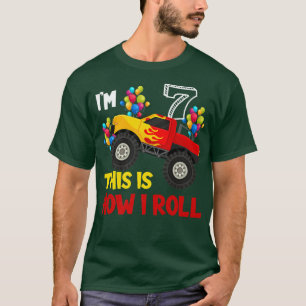 T-shirt Je suis 7e C'est comme ça que je roule Monster Tru