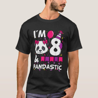 T-shirt Je Suis 8 Pandastic Py 8E Anniversaire Célébration