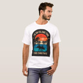 T-shirt "Je suis à l'heure de l'île ce Noël." (Devant entier)