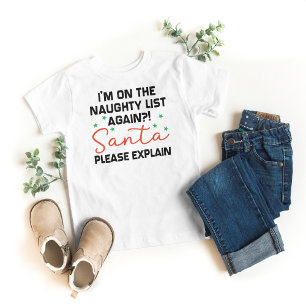 T-shirt Je suis à nouveau sur la liste des vilains Funny K